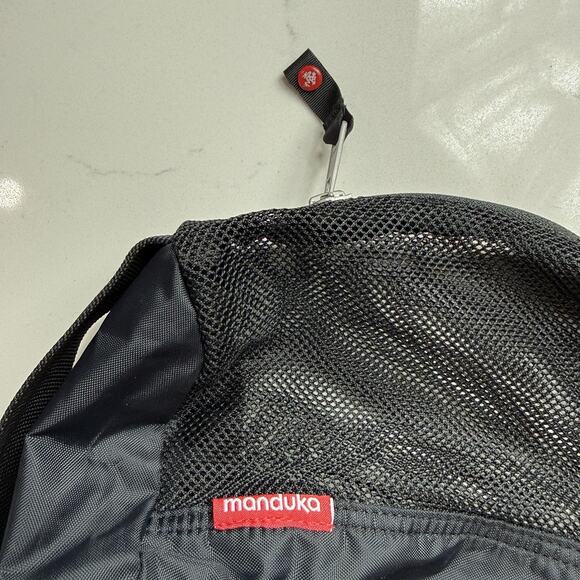 Manduka Breathe Easy Yoga Mat Carrier Pocket Sling Bag Adjustable Strap Black main image 7